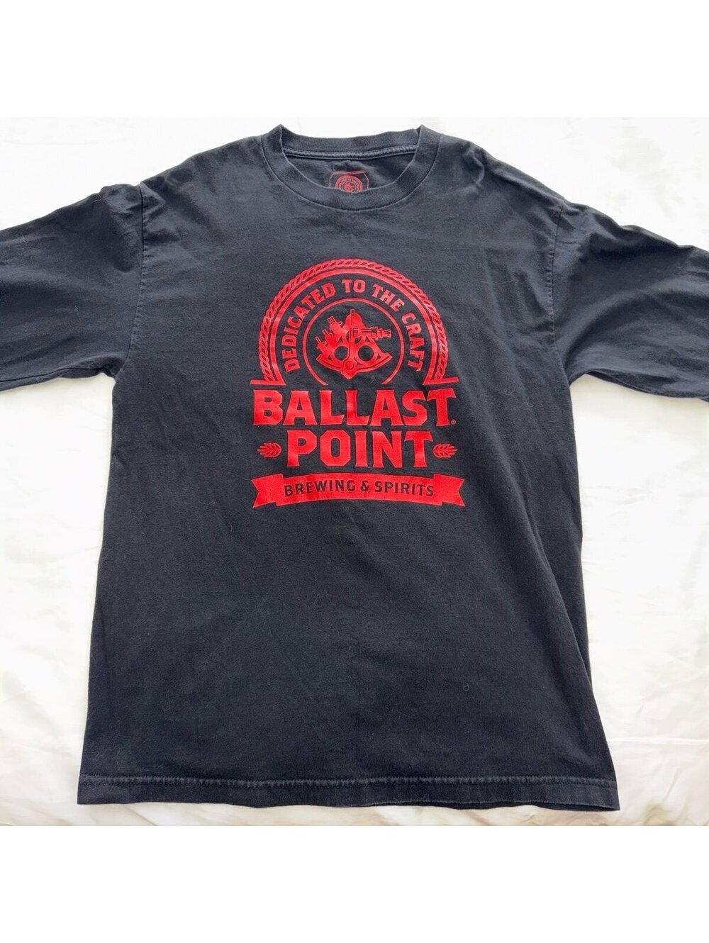 Ballast Point Brewing & Spirits Black Long Sleeve T Shirt Cotton Large